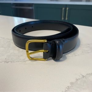 Aritzia Babaton Black & Gold Leather Belt M